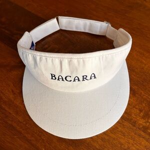 Bacara Resort White Fabric Women’s Visor Adjustable EUC